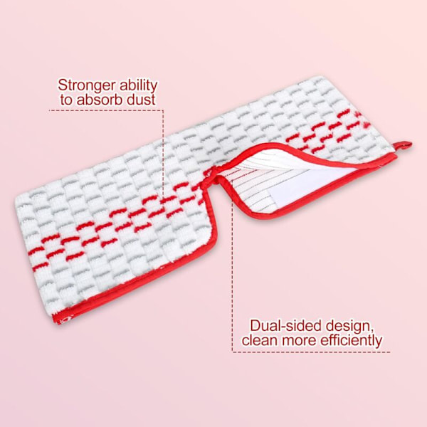 2 mikrofiber ersättningspads för Vileda - återanvändbart kit
