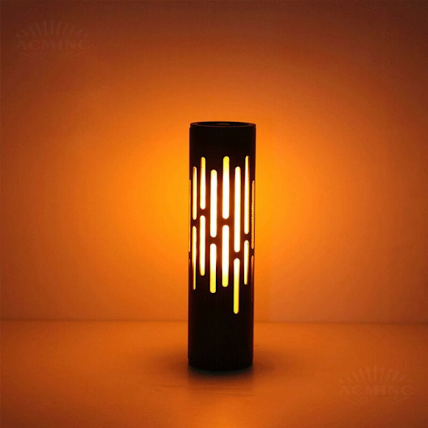 LED-bordslampa med uppladdningsbart batteri, 1W trådlös bordslampa för bar, trädgård, vardagsrum, restaurang inomhus och utomhus, 3 lägen, 1600Mah, IP54 svart B
