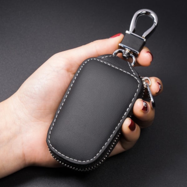 Smart nøkkelholder beskyttelse Skinn Car Key Chain Bag Car Smart K