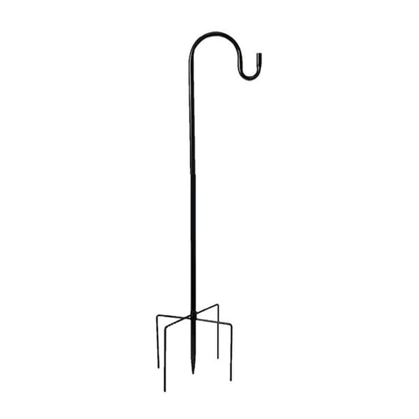 Fuglefoderautomat, 120cm Heavy Duty Metal 5 Prong Justerbar Shepherd Hook Hængende Krog til Haveplanter Bryllupsdekoration