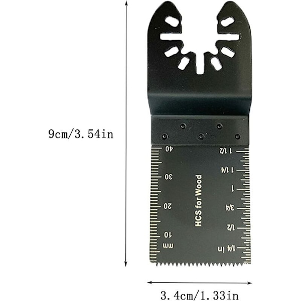 10 st Multifunktionella Sågblad Tillbehör, 34mm Multiverktygsblad, Universella Multifunktionella Oscillerande Verktyg