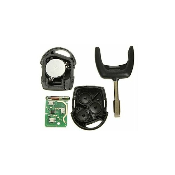 1 st 3 knappar 433 MHz FOB fjärrnyckel för Ford/Mondeo/Fiesta/Focus/Ka Transit