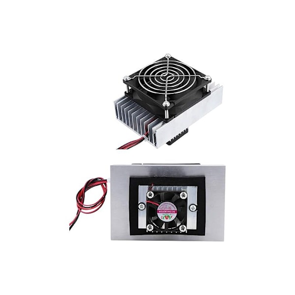 12V Termoelektrisk DIY Peltier Køling Køling Kølesystem Kit, Halvleder Madlavningsledermodul + Radiator + Blæser + TEC1-127