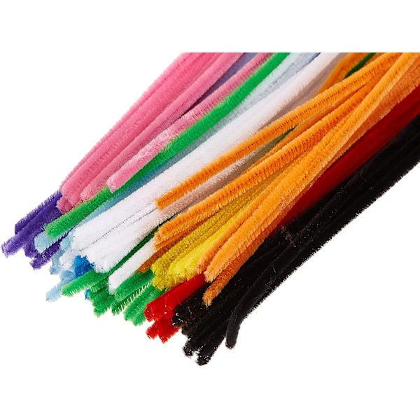 Chenillegarn Mix, Flerfärgad, 30 cm 100 st