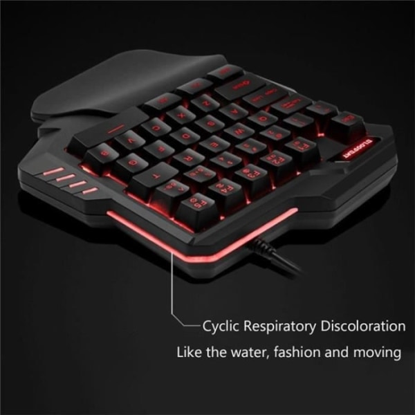 G92 enhånds gaming tastatur/fargerikt RGB bakgrunnsbelyst gaming keyboa