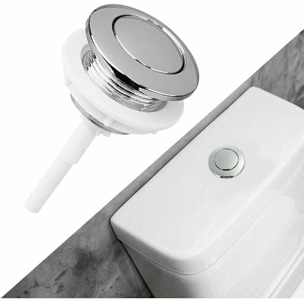 Jagtknap, 38 mm trykknap til badeværelse og WC vandbesparende enhed - Velegnet til toilettank