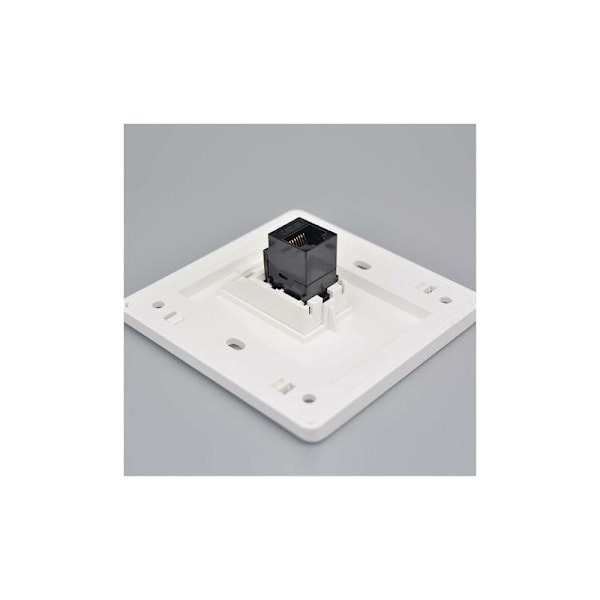 Dubbel Pass Through Gigabit CAT6 Nätverksuttag Hona till Hona RJ45 LAN Frontpanel Rak Internet Jack, 86x86mm 1st
