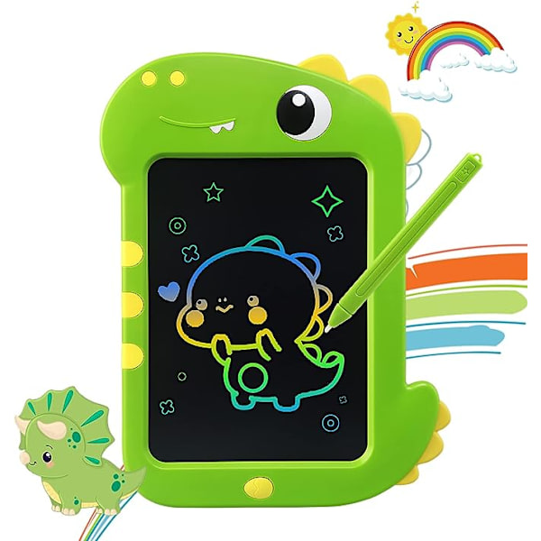 LCD-kirjoitustaulu 8,5 tuuman värikäs piirtotaulu, dinosauruslelu lapsille 3 4 5 6 7 8 vuotta vanhoja - Magic Slate Board Luovat opetuspelit Lelut Gif