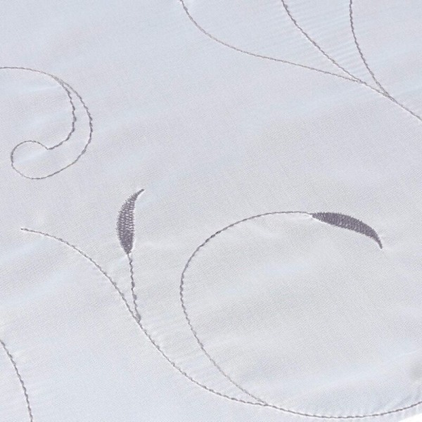 1 stk. Fenetre Broderi Butikker Romain Voilages Dekorasjon Para Balkong Kjøkken, grå, 80cmx140cm