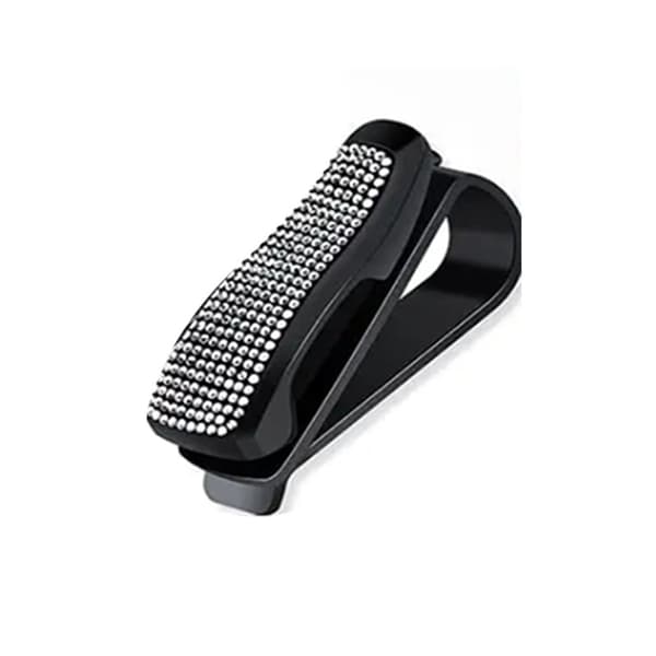 Bilsolskærm multifunktionel diamant brilleetui regning holder bil varm stempling diamant brilleetui (2 stk.)