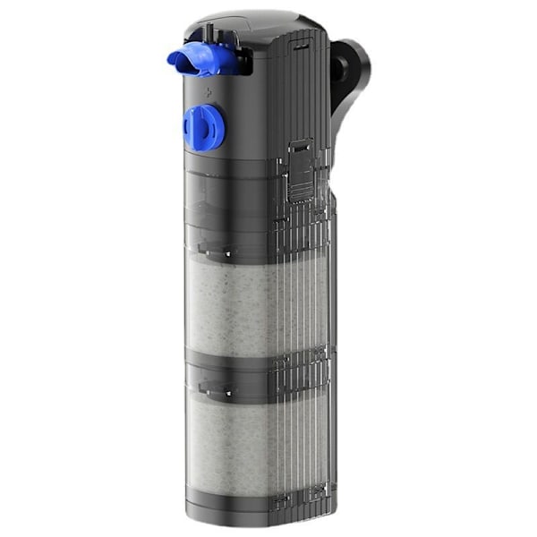 3 i 1 Akvarium Internt Filter Justerbart Flöde 500L/h för 40-120L Akvarium 8W