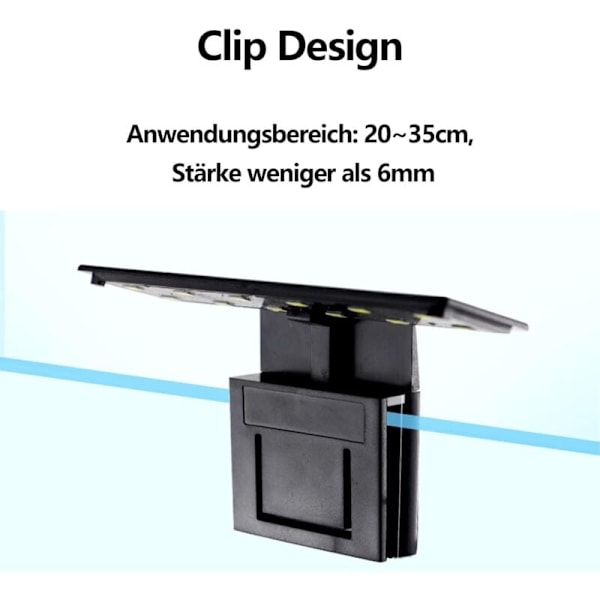 Akvariumbelysning X3 Akvarium LED Akvarielampe 220V 6W Vandplanter og Fisk Nano Akvariumbelysning
