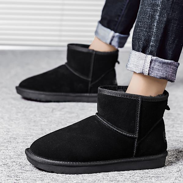 Vintervarma hårda sulor hemmaslippers, bekväma stövlar tofflor, plyschfoder 25cm
