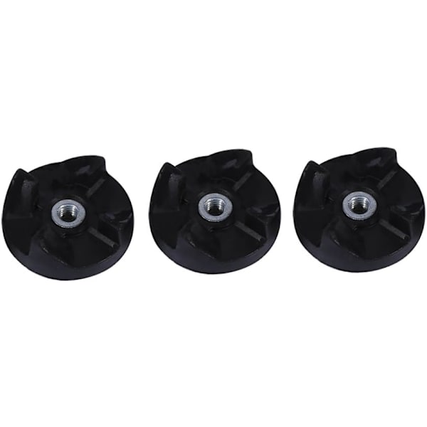 Dele til 2 Base Gear 3 Blade Gears Reservedele til Magic Bullet 250W Juicer Mixer Metal Material Sort Kompatibel til Hjemmekøkken Nem at bruge og rengøre