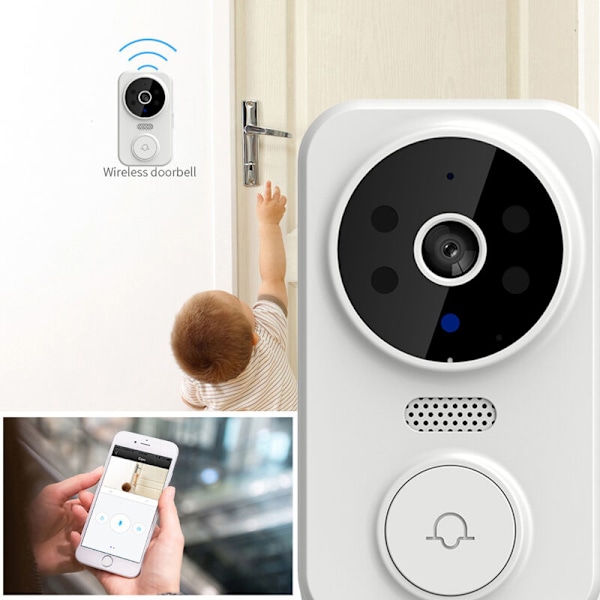 WiFi trådlös intelligent video trådlös video med kamera Säkerhet Säkerhet Sacker Säkerhetsdetektering Detektering Sonnette Wi-Fi Säkerhetsdörr