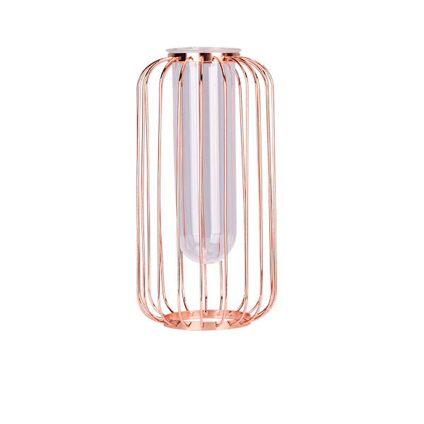 Vas 1 st nordisk lätt lyx smidesjärnsvas (roséguld, stor)