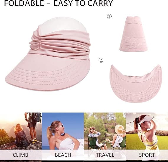 Sportkeps för kvinnor, tom topp basebollkeps, damkeps, UV-skydd, strandkeps för unga flickor