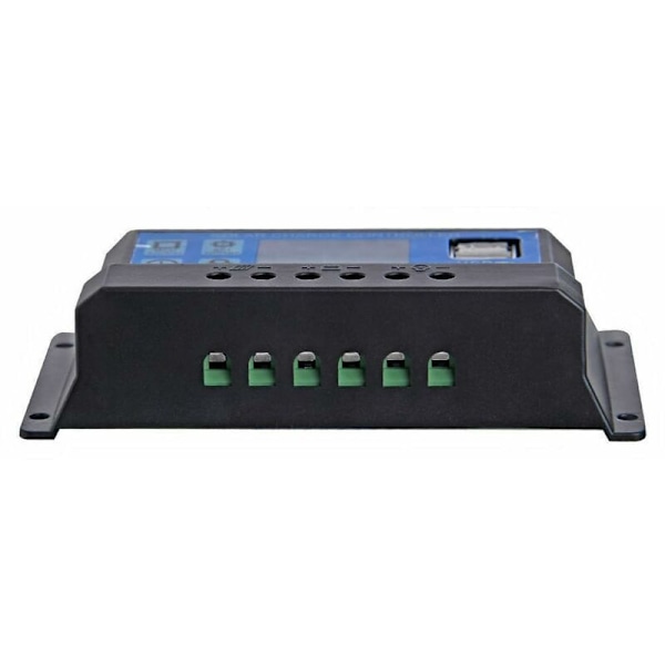 30A 12/24V LCD Solarladdningsregulator Dubbel USB-kontroller