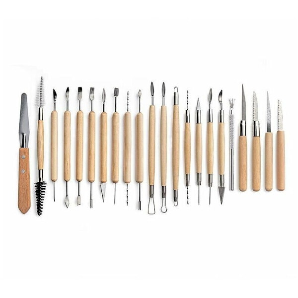 Keramikverktyg Mejsel lera för krukmakare / keramikerkits 30 st