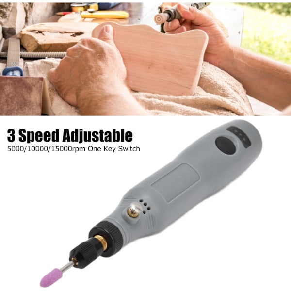 Mini elektrisk borr DC5V 3 hastigheter Justerbar mini elektrisk blandare Polering Dryck
