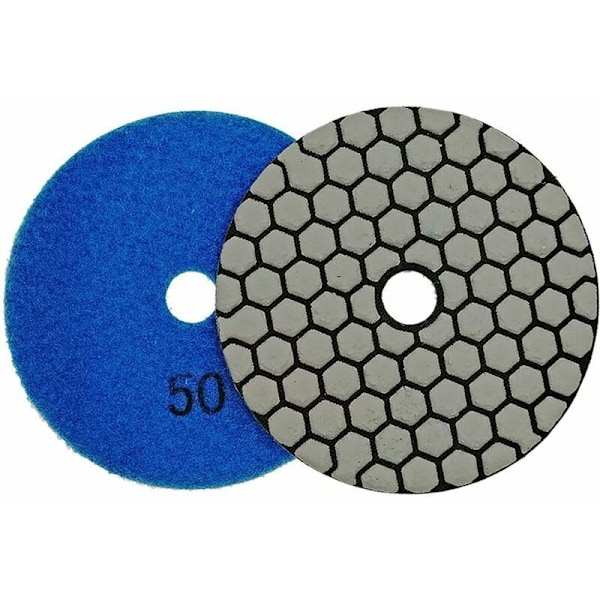 7 stk. Diamant Diamant 4quot/100mm tørre Diamant Pads Pads til marmor, granit, sten, beton (50)