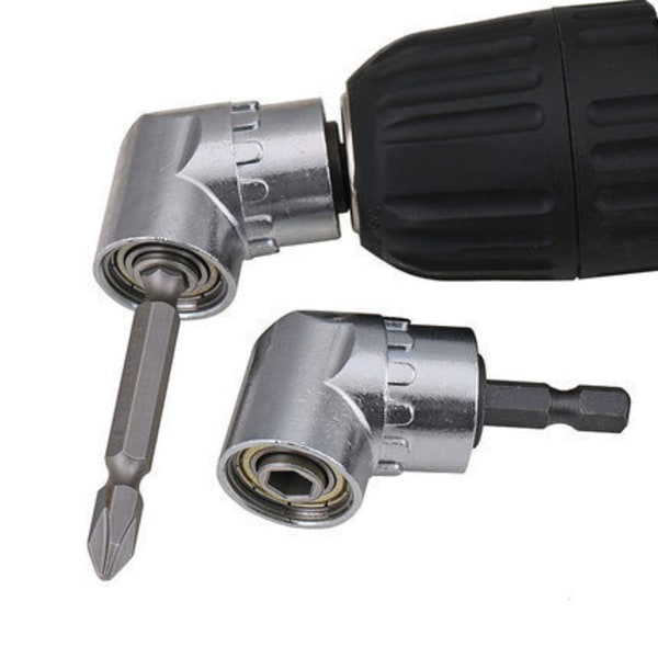 1/4\" 105° Drill Attachment Adapter, Elektrisk Drill Right Angle Bender, Hex Shank Right Angle Skrutrekker Extension Right Angle Drill