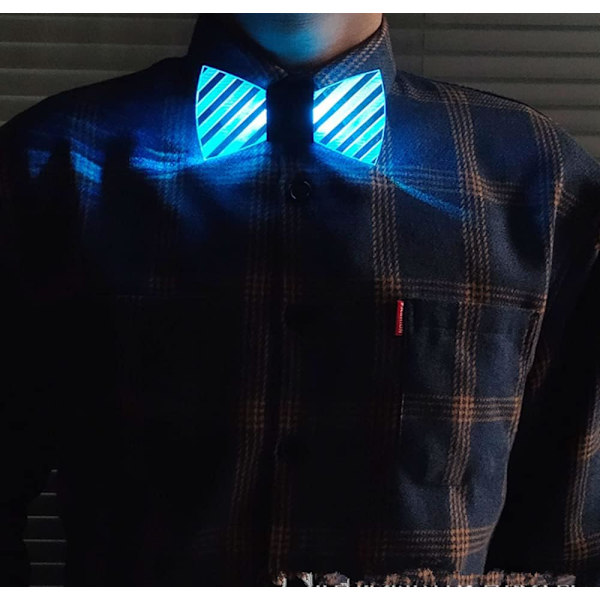 LED-slips, lysande slips LED-slips Justerbar lysande slips, Nyhetsslips 7 färger LED-ljus slips