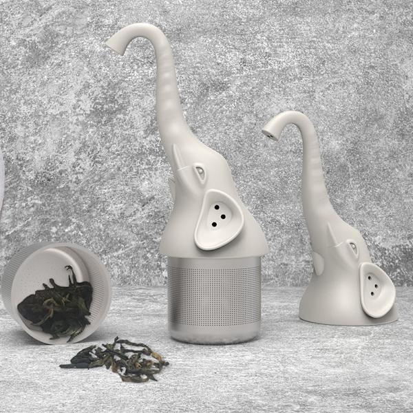 1 stk elefant teinfuser te sil te stativ flerfarget(blå)