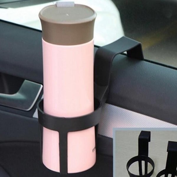 3 kappaletta yleiskäyttöistä kannettavaa auton vesikupin pidikettä, musta auton kupin pidike, jota käytetään juomapulloihin, vesikuppiin, kahvimukeihin autoon, kuorma-autoon, veneeseen, pakettiautoon