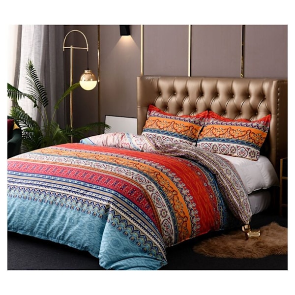 Matelassé Boheme Dobbelt 3-delt Matelassé Patchwork Vendbar Blød Vendbar Blød Soveværelse I mikrofiber 220 240 cm