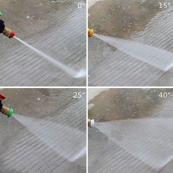 Högtryckstvätt pistol, 3000 psi max med 5 snabbkopplingsmunstycken M22 röranslutning 3.0
