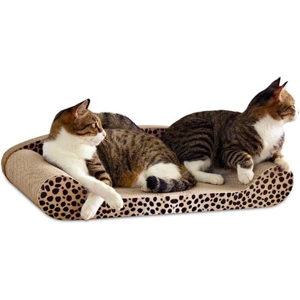 Premium Kartong Klösbräda med Leopardmönster - Snyggt Utseende - Miljövänlig - Skyddar Möbelgolv