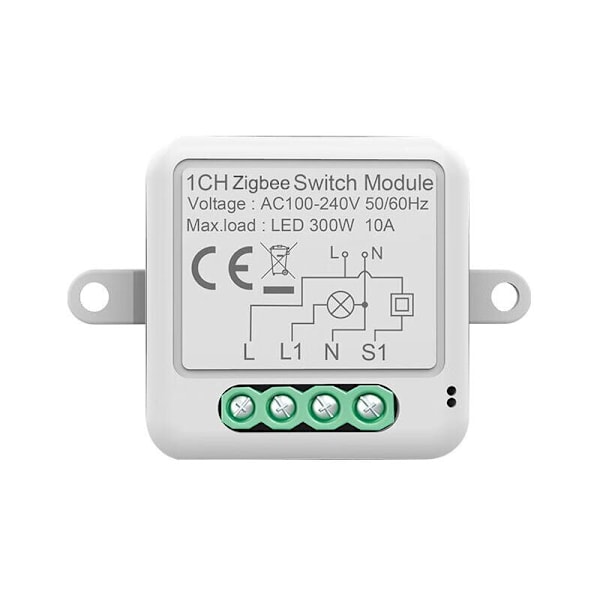 Smartbryter Zigbee Fjernbryter Usynlig bryter null brannbryter skjult timer