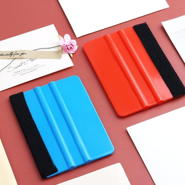 2 plastik raclette stykker, decalcomania tapet applikator Glatteværktøj vinyl wrap wrap craft mini raclette