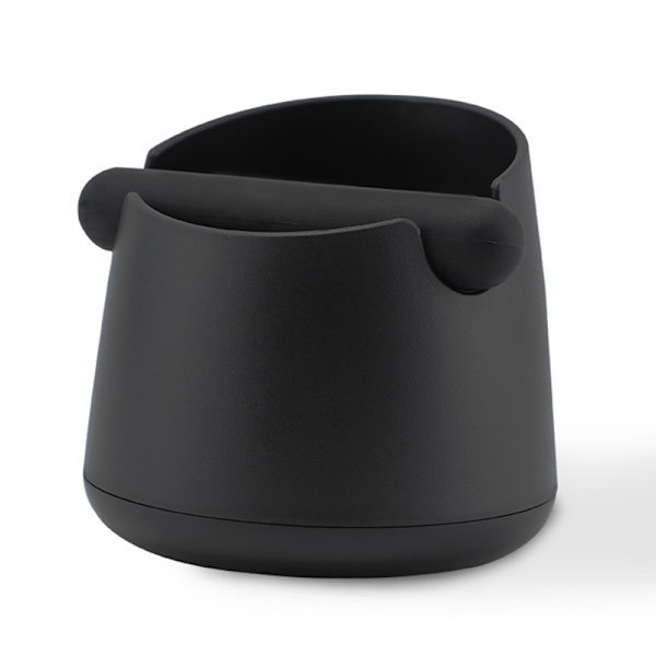 Matt svart kaffetillbehör 0,55L- Knock Box för kaffesump med speciell ljudabsorberande slagstång - malet kaffeförvaringsbox barista kaffebryggare