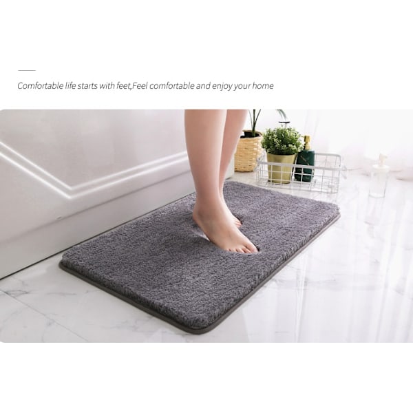 Badrumsmattor, halkfria mattor, vattenabsorberande mattor vid dörren (Beige, 40*60 CM)