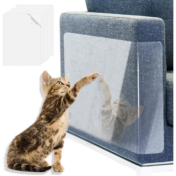 Anti-Scratch Protectors, 6 stycken Anti-Scratch Protectors för möbler, Cat Scratch Protector, Cat Anti-Scratch Protectors Möbler Dörrskydd