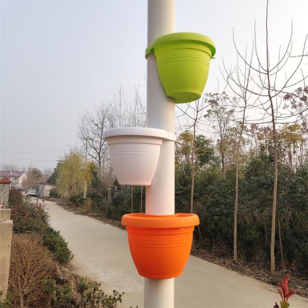 Orange Hose Flower Pots Tubs Gutter Downspout Pot for Plants and Flowers Outdoor