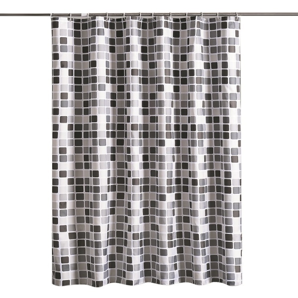 The new shower curtain mosaic shower curtain is suitable for bathroom partition (100 wide * 180 high CM)