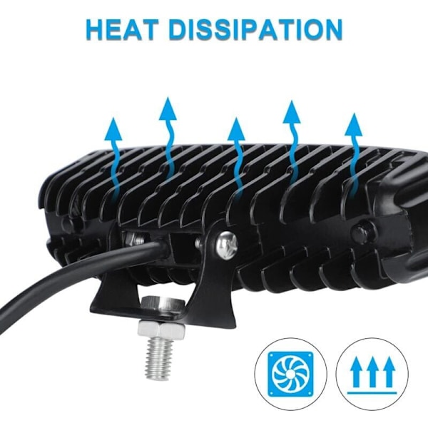 12V 18W LED Arbeidslys Bil LED Spotlight 12v Spot Flood LED Tåkelys 9,200lm Arbeidslys for Bil Lastebil Traktor SUV Båt [2 stk]
