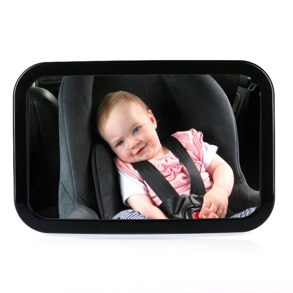 Baby bilspegel, Baby bilspegel, Baby bilspegel 360° justerbar rotation, Baby baksätesspegel, enkel installation med remmar A