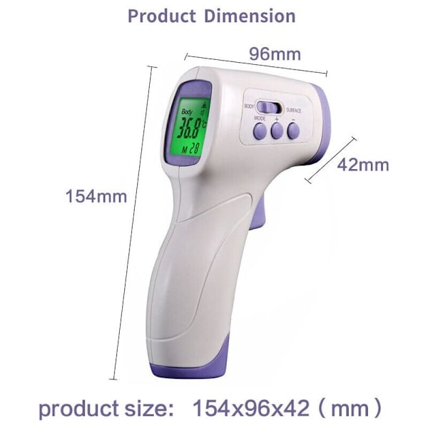 Högprecisions termometer Standardversion Engelsk version