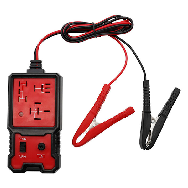 12V autoelektroninen releen testaaja, akun releen testaustyökalu, diagnostiikkatyökalu Auto Relais, tarkistusakkuauto klipseillä, kannettava lämpö