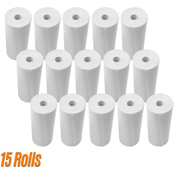 Lämpöpaperirullat 80 x 30 mm tulostimelle, paperirullat kassakoneeseen supermarketin kuittia varten, 15 rullaa