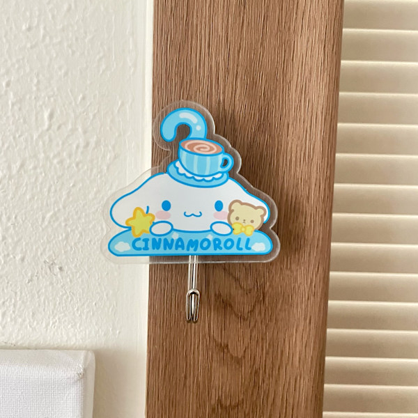 Dörrkrok Sanrio Pacha Dog Kurome Badrumskrok Söt Akryl Sömlös krok Ingen stans(7st)