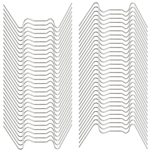 100 stk. 301 W-type glasclips til drivhusglasering, drivhusglasvinduesfikseringsklemmer