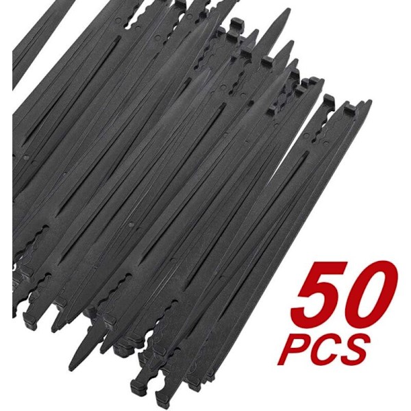 Sett med 50 vanningsstøtter for irrigasjonsslange - for hageslange - tilbehør for 4/7 eller 3/5 vanningsslange