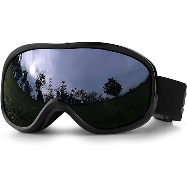 Skidglasögon - Glasögon Skid Snowboardglasögon med Anti-Fog Dubbla Linser Skidåkning Skridsko Snöskoter Vindtät