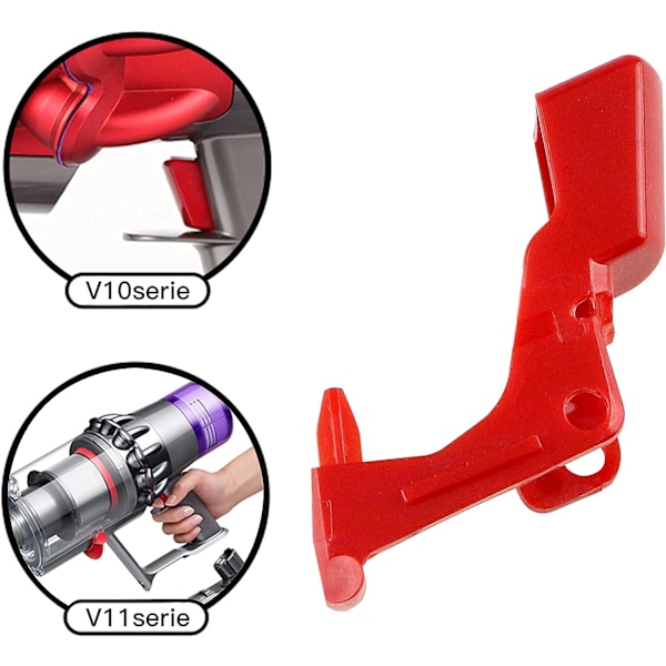 2 st Trigger V11 V10, Förstärkningsknapp för Dyson Lämplig Dyson dammsugare strömbrytarlås V10 / V11 snäpp Röd värdknapp Dyson tillbehör K