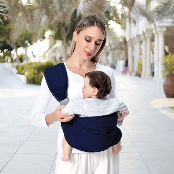 All Blue Baby Carrier,Wraparound Baby Carrier,Adjustable Baby Sling,Baby Sling,Breathable Baby Carrier,Newborn Sling, Newborns and Toddlers up to 18kg